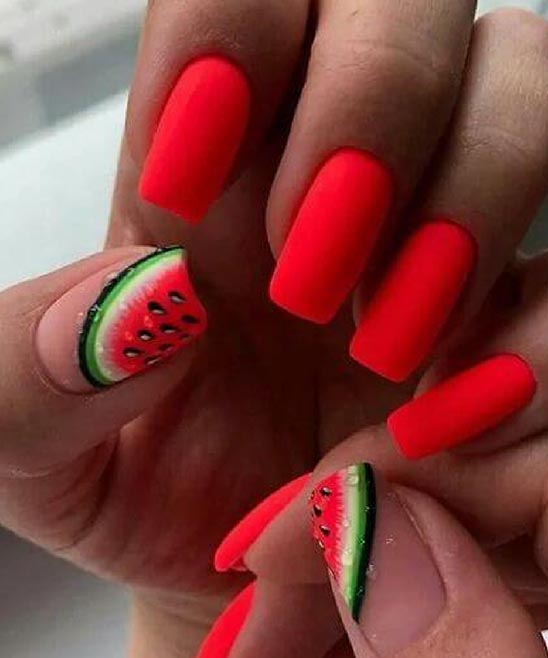 Harry Styles Nails Watermelon Sugar