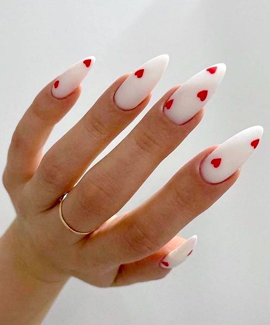 Heart Acrylic Nails