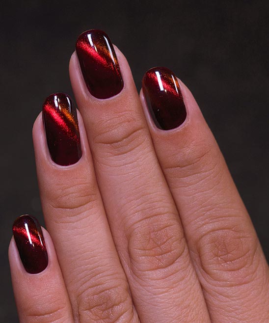 Holiday Nails Red and Silver