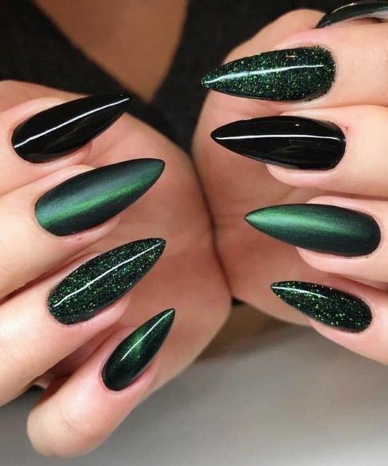 Lime Green Long Stiletto Nails