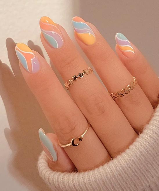 Long Cute Acrylic Nails