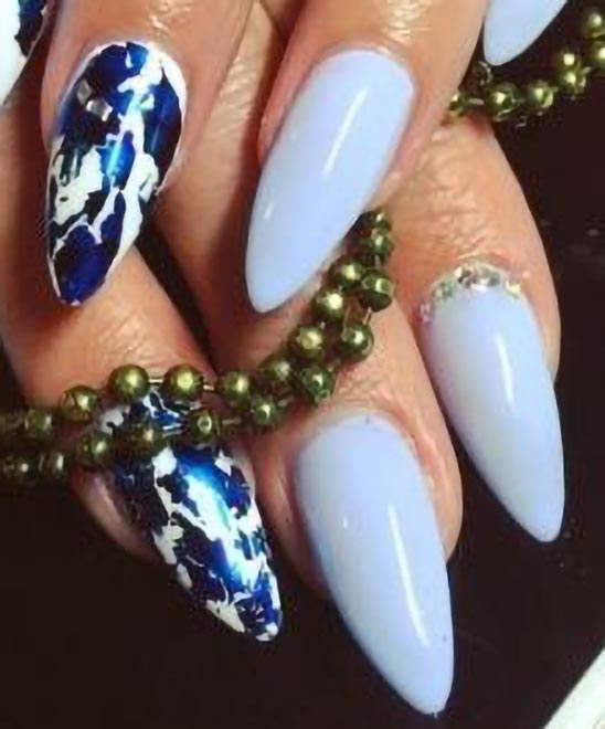 Long Stiletto Christmas Nails