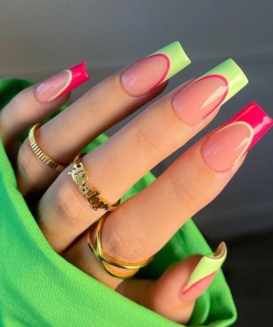 Long Tapered Square Nails Design