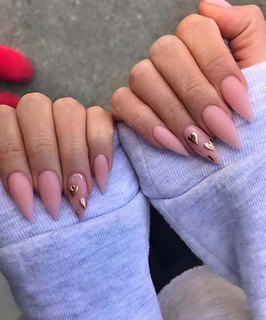 Long Valentines Day Nails