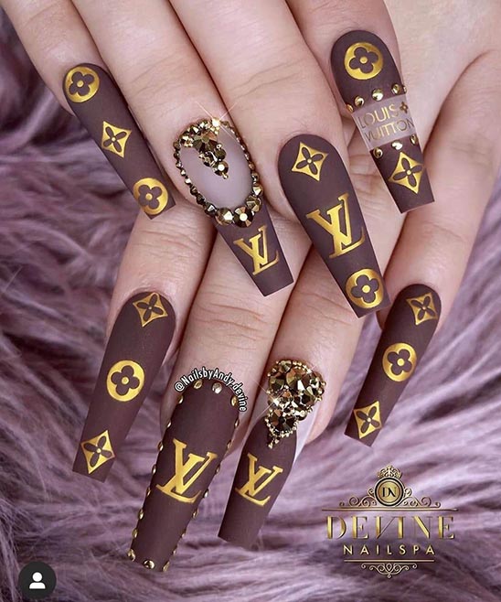 UPDATED] 30 Spellbinding Louis Vuitton Nails  Louis vuitton nails, Nail  designs, Nail jewels