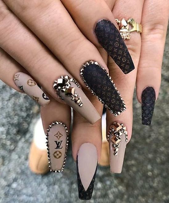 Louis Vuitton gel nail art #Vuitton nails in 2023