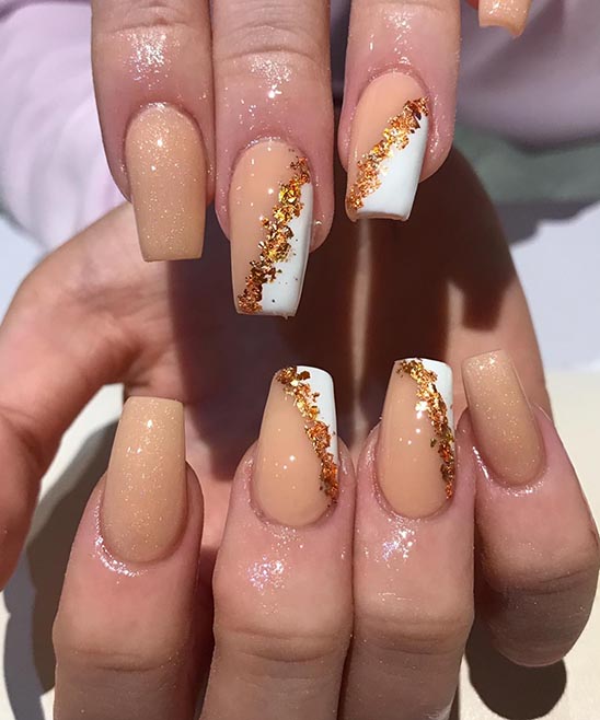 Golden Touch Shimmering Almond Shaped Nails TailoringinHindi Matte Black And Gold Almond Nails