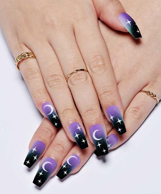 Matte Purple Nails