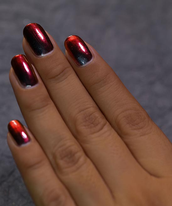 Matte Red Christmas Nails