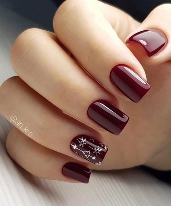 Matte Red Christmas Nails