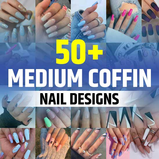 Medium Coffin Nails Designs