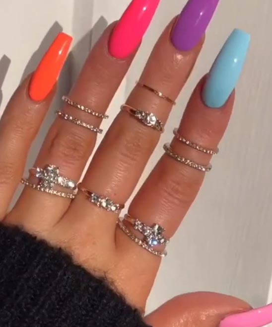 Medium Coffin Nails Designs