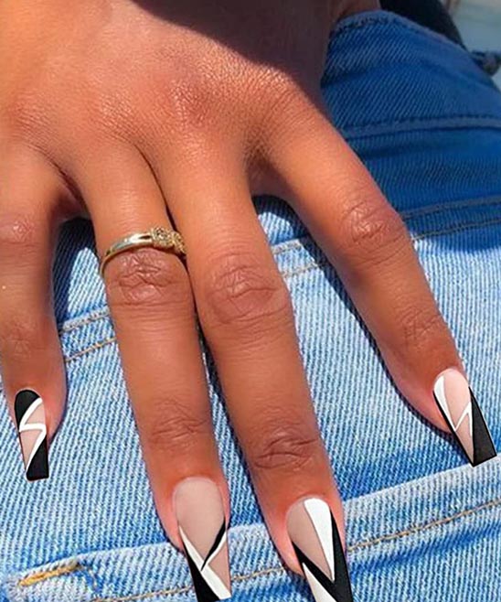 Medium Length Coffin Nail Designs 2023