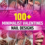 Minimalist Valentine's Day Nails