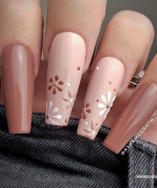 Nail Art With Flower Design