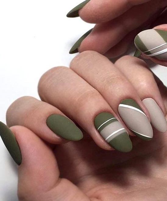 Nail Color With Olive Green Dress
