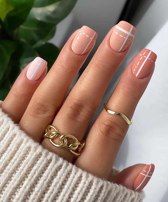 Nail Designs Brown and Pink