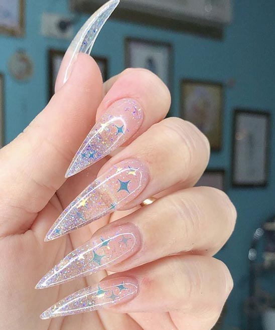 50+ Coffin Clear Nail Designs (2024) TailoringinHindi