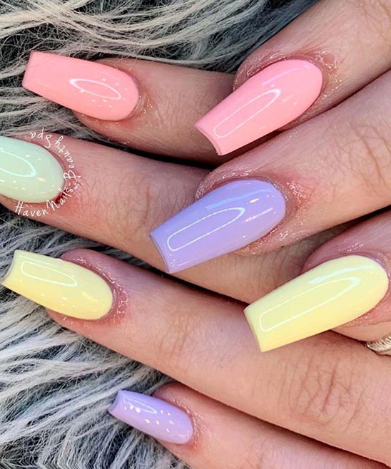 Nail Designs Coffin Shape