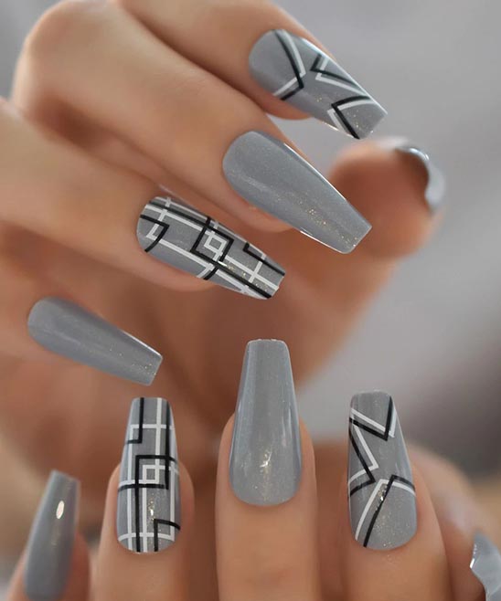 Nail Designs Coffin Shape Pink