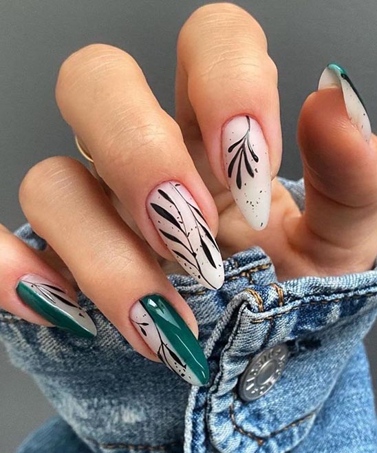 Nail Designs Emerald Green