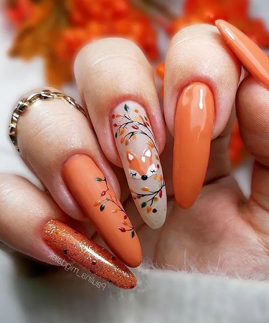 Nail Designs Orange