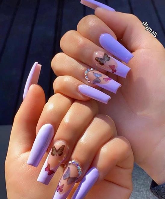 Nail Designs for Coffin Shaped Nails