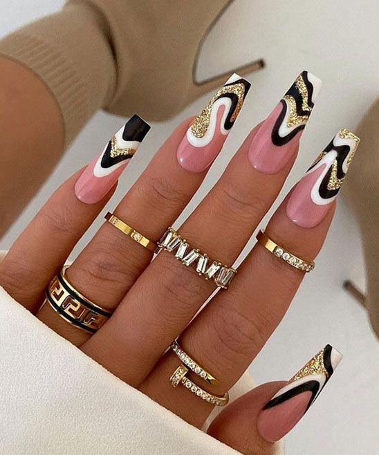 Nail Designs for Fall Coffin Shape