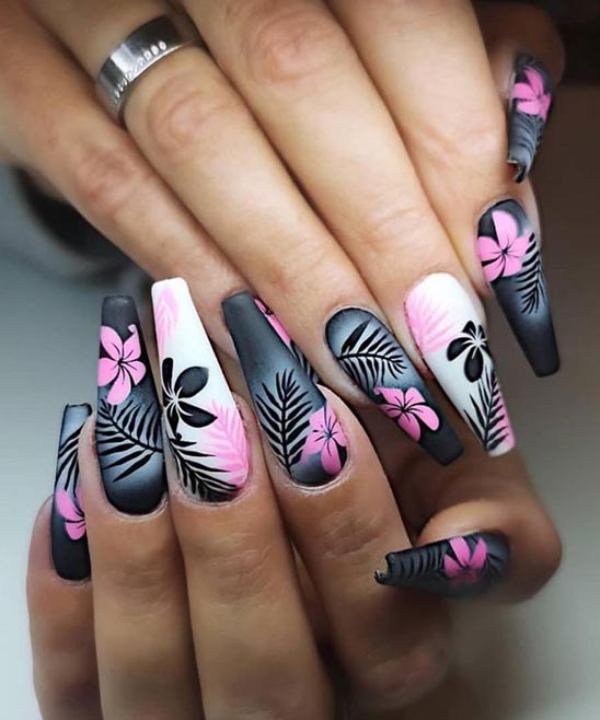 Nail Designs for Summer Coffin Shape