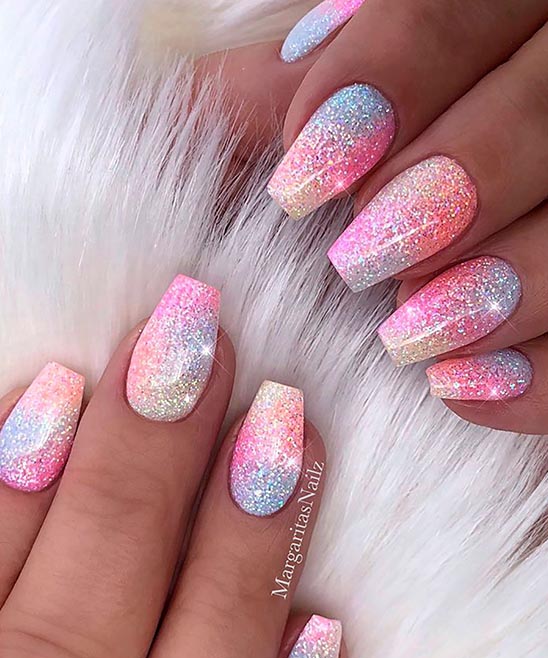 Nail Designs for Summer Coffin Shape