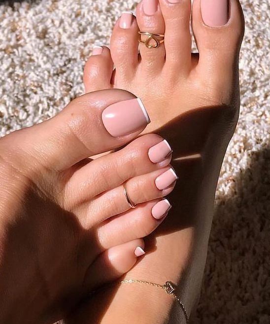 Nail Designs for Toes Pink Tip