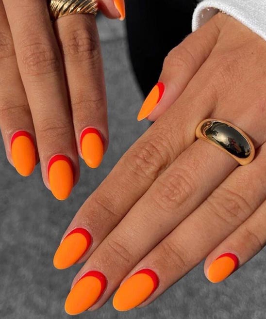 Nails 2023 Summer Orange