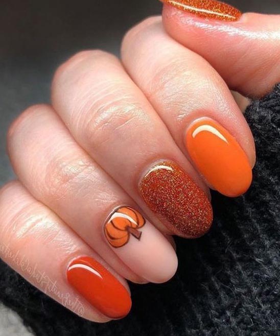 Nails Burnt Orange