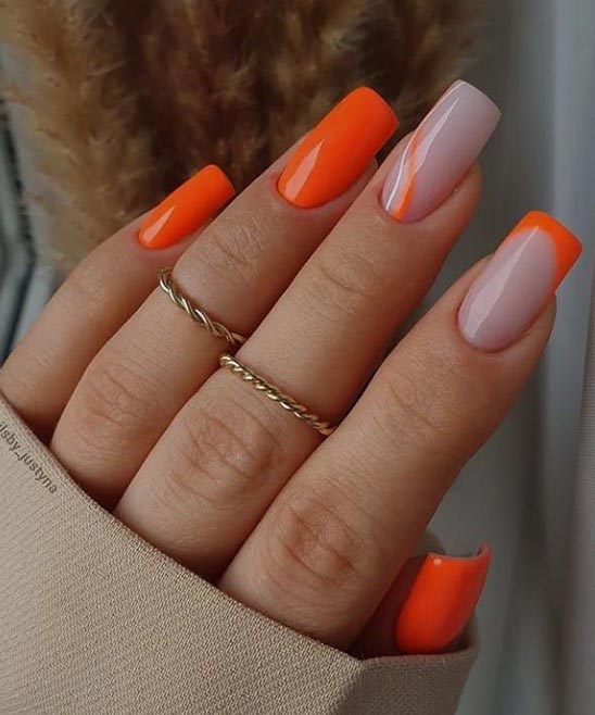 Nails Summer Orange