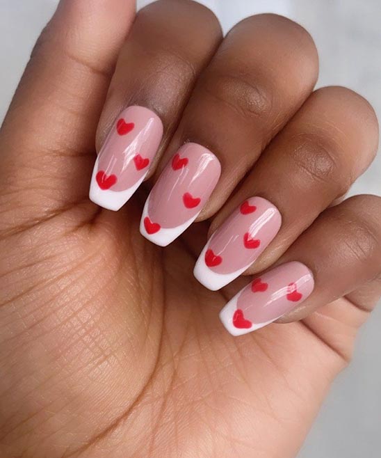 Nails With Heart Designs