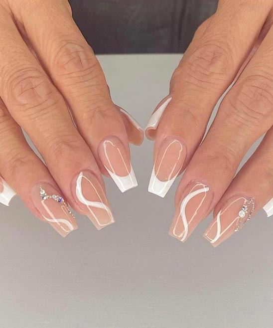 Nails With Rhinestones Simple