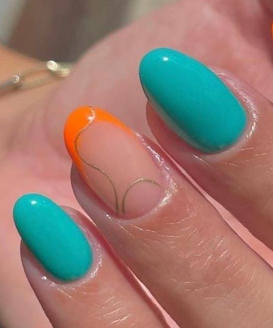 Nails for Summer Bright Orange