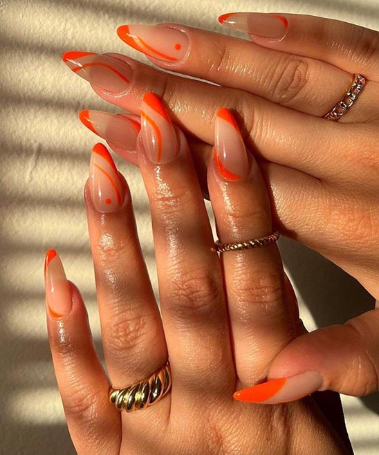 Neon Orange Nail Polish