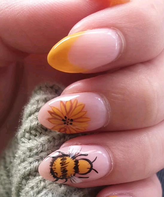 Neon Yellow Nails Almond