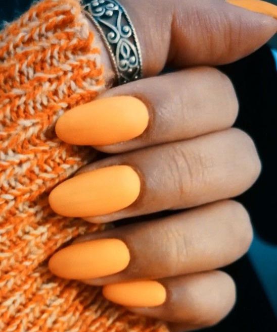 Neon Yellow and Orange Ombre Nails