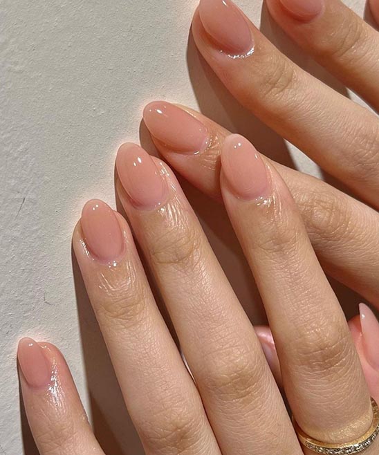 Neutral Beige Nails