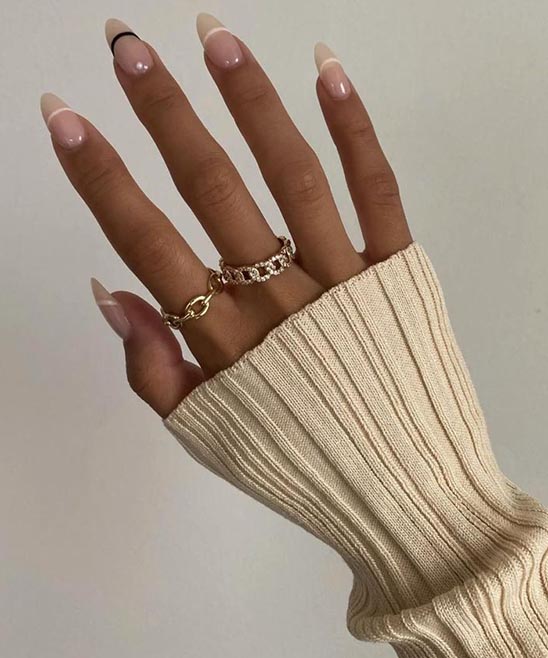 Neutral Valentines Nails