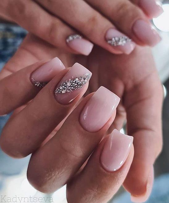Neutral Wedding Nails