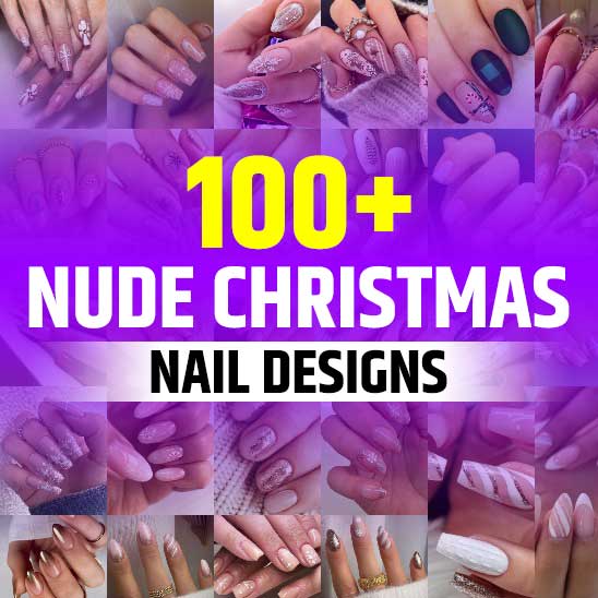 Nude Christmas Nail