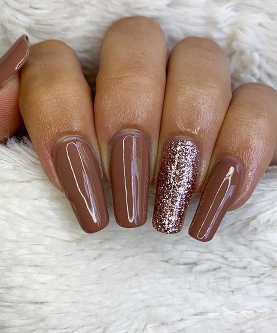 Nude Fall Color Nails