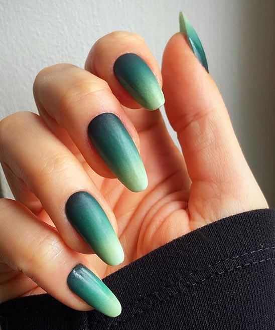 Olive Green and Gold Nail Designs