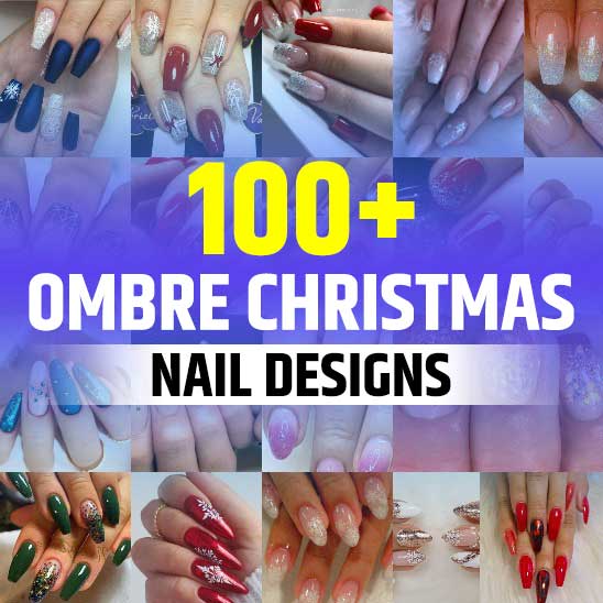 Ombre Christmas Nails