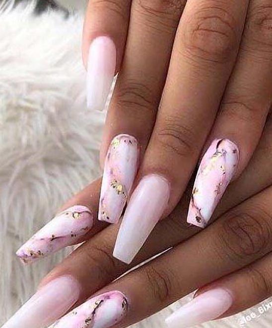 Ombre Coffin Nail Designs