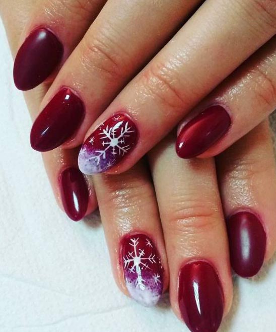 Ombre Dip Christmas Nails