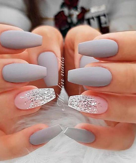 Ombre Gray Nails